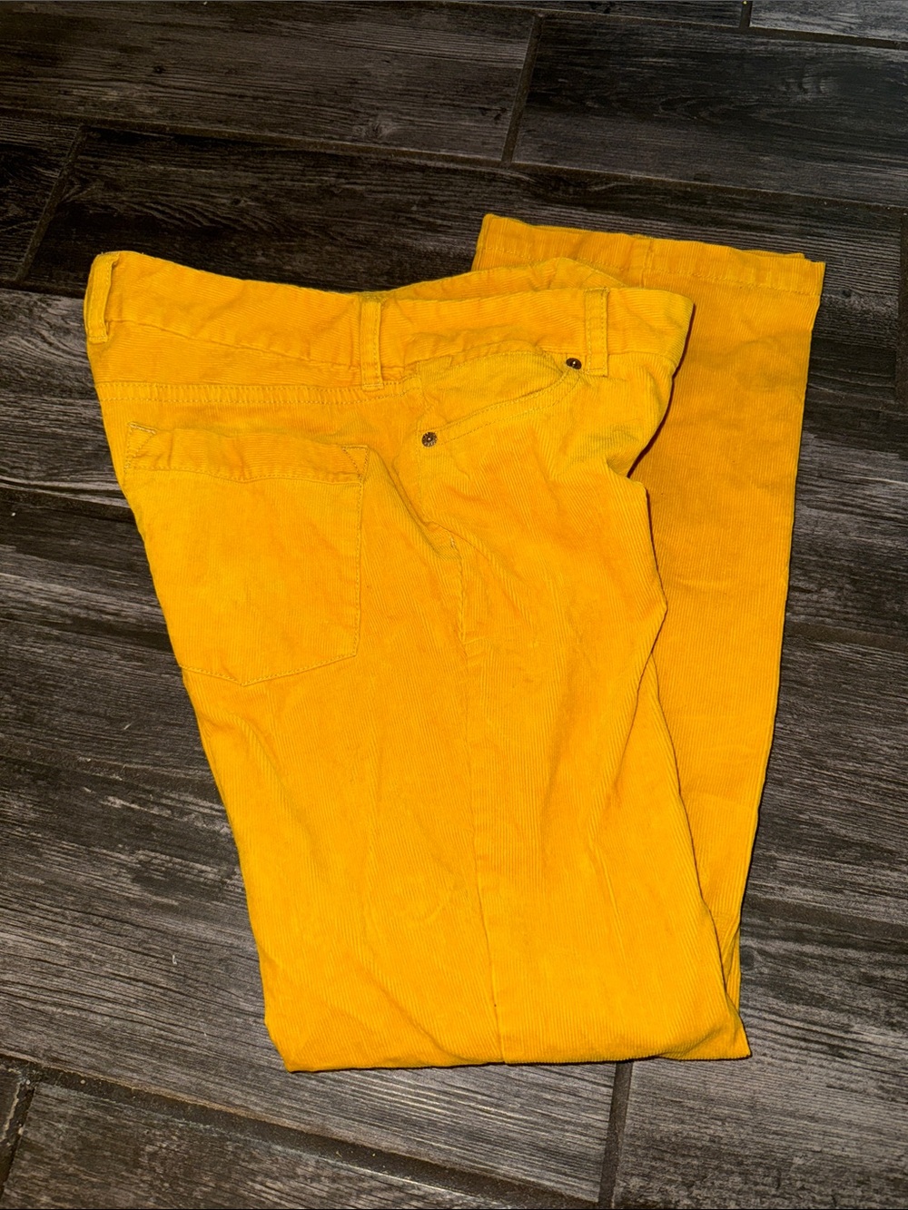 J. Crew Women's Yellow Corduroy Pants